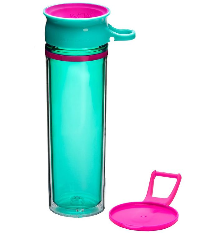 Image of Wow Cup Drikkedunk - Tritan - 600 ml - Turkis/Pink (119130-649271)