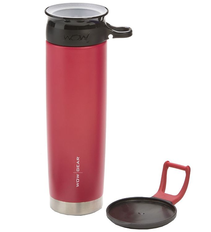 Wow Cup Termokop - Stål 650 ml Rød/Sort unisex