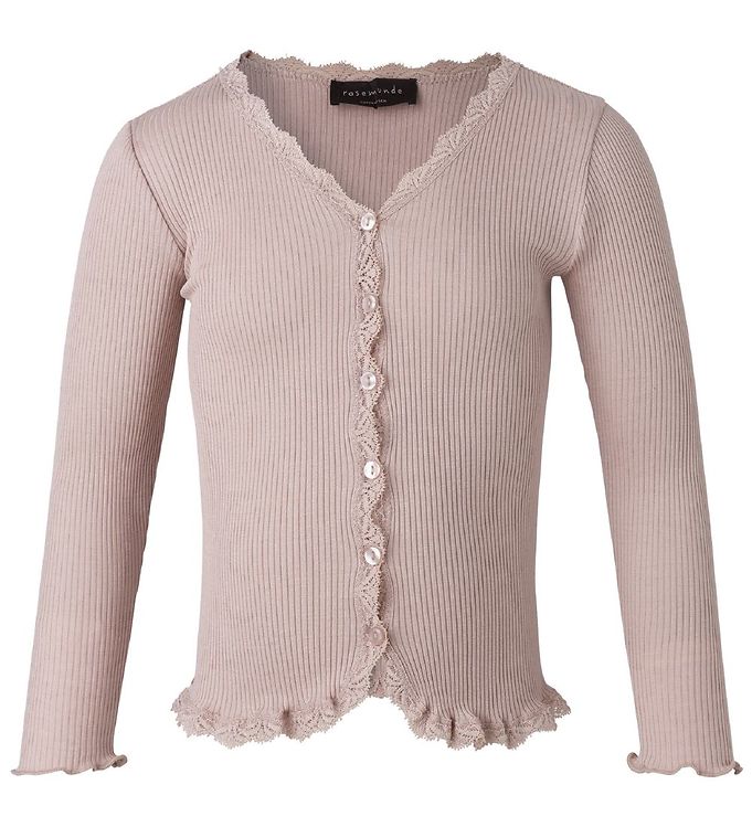 Rosemunde Cardigan - Rib - Pudder