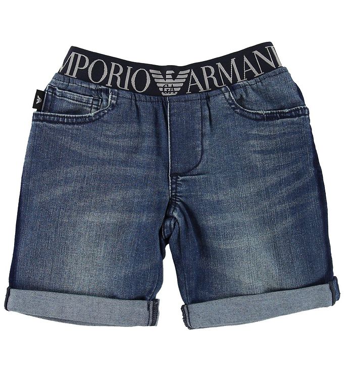 Image of Emporio Armani Shorts - Blå Denim - 10 år (140) - Emporio Armani Shorts (120973-658537)