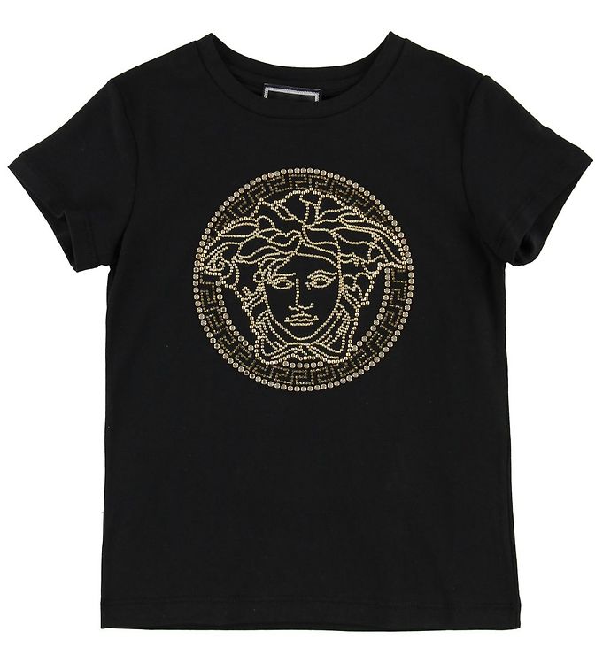 Young Versace T-shirt - Sort m. Medusa/Nitter