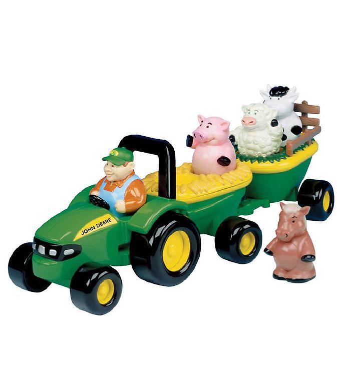 Image of John Deere Arbejdsbil - 36 cm - Traktor m. Dyr (122661-666978)