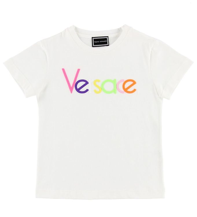 Billede af Young Versace T-shirt - Hvid m. Farver
