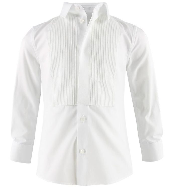 Dolce & Gabbana Skjorte Hvid M. Plissering