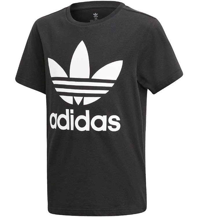 adidas Originals T-shirt - Trefoil - Sort » Gratis