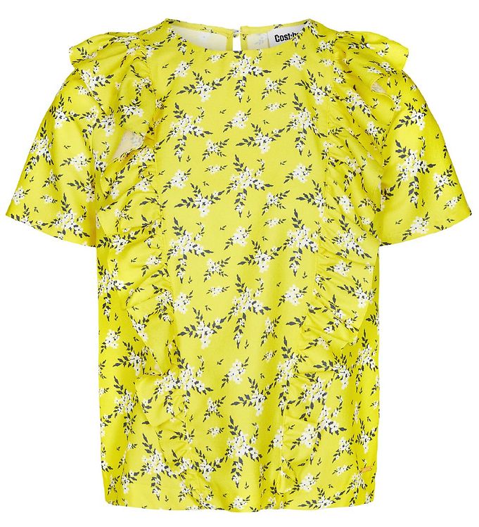 #3 - Cost:Bart T-shirt - Etty - Gul m. Blomster