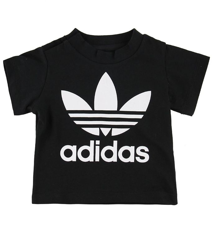 adidas Originals Tshirt  Trefoil  Sort m. Logo