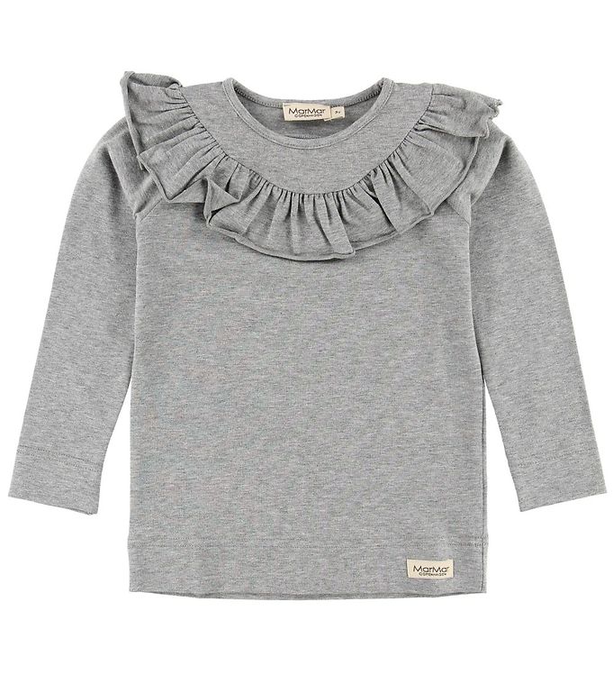 MarMar Bluse - Tessie - Jersey - Gråmeleret