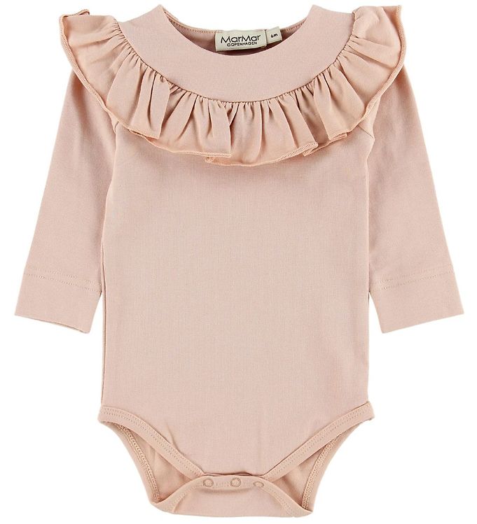 7: MarMar Body l/æ - Bibbi - Jersey - Rosa m. Flæser