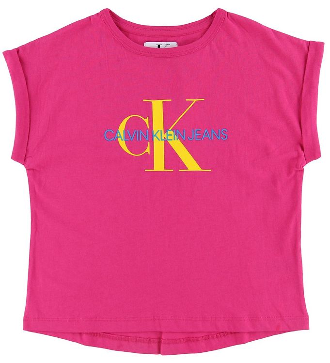 Calvin Klein Tshirt  Pink m. Logo
