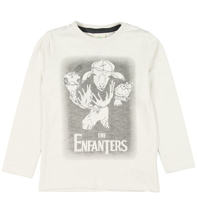 En Fant Bluse - Creme m. Print