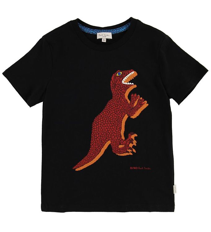 Paul Smith Junior T-shirt - Tyrell - Sort m. Dinosaur