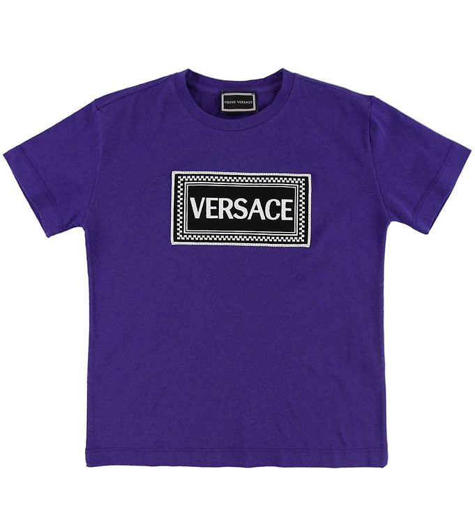 Billede af Young Versace T-shirt - Mørkeblå m. Logo