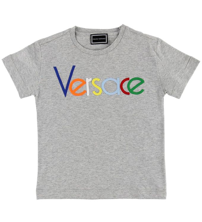 Billede af Young Versace T-shirt - Gråmeleret m. Farver