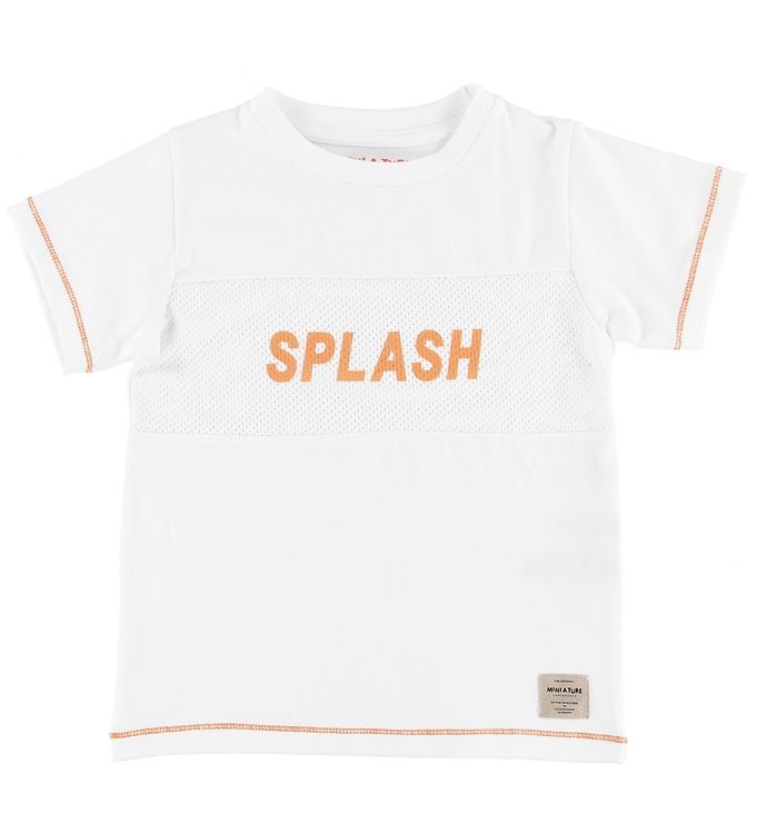 #3 - Mini A Ture T-shirt - Simion - White m. Splash