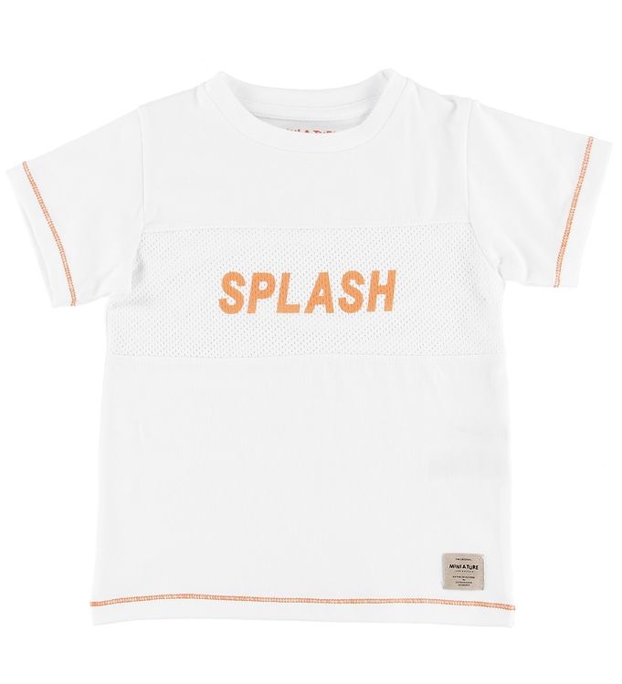 Mini A Ture Tshirt  Simion  White m. Splash