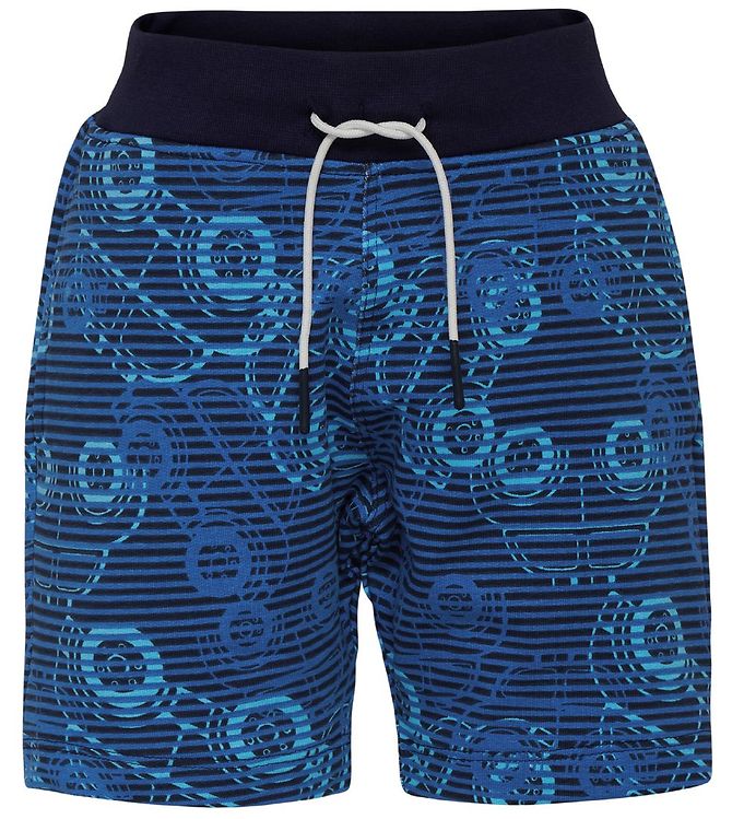 LEGOÂ® Duplo Sweatshorts - LWPan - Navy/Blåstribet m. Biler