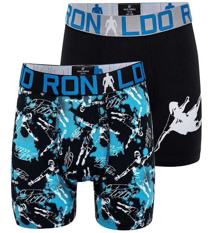 JBS Ronaldo Boxershorts - 2-pak Sort m. Print male