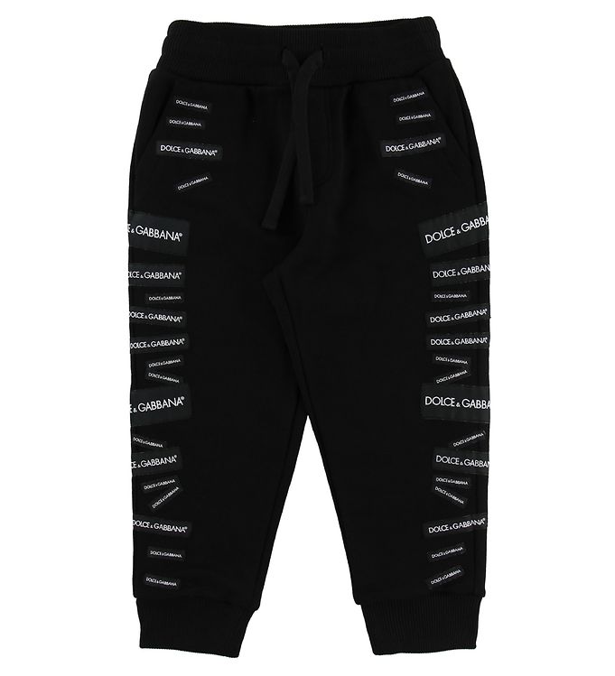 9: Dolce & Gabbana Sweatpants - Sort m. Patches