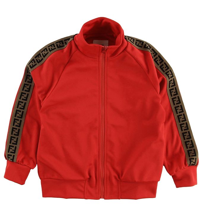 Image of Fendi Kids Cardigan - Track - Rød m. Stribe (130928-711408)