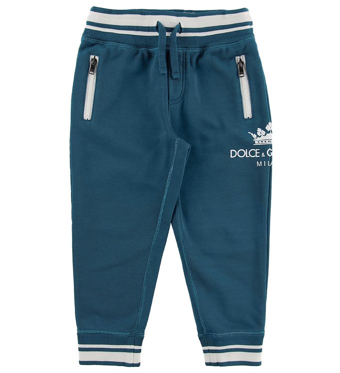 Dolce & Gabbana Sweatpants - Petroleum m. Logo male