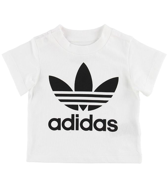 Image of adidas Originals T-shirt - Trefoil - Hvid (MS247)