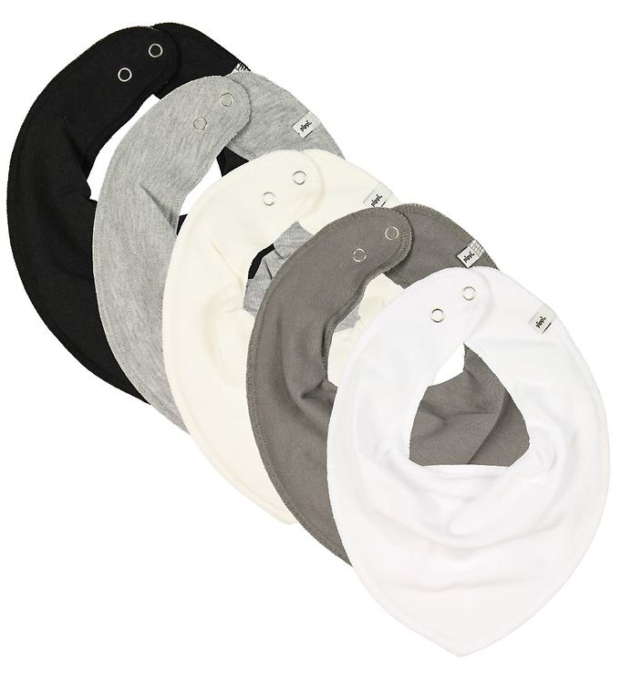 Pippi Bandana Hagesmæk 5-pak White