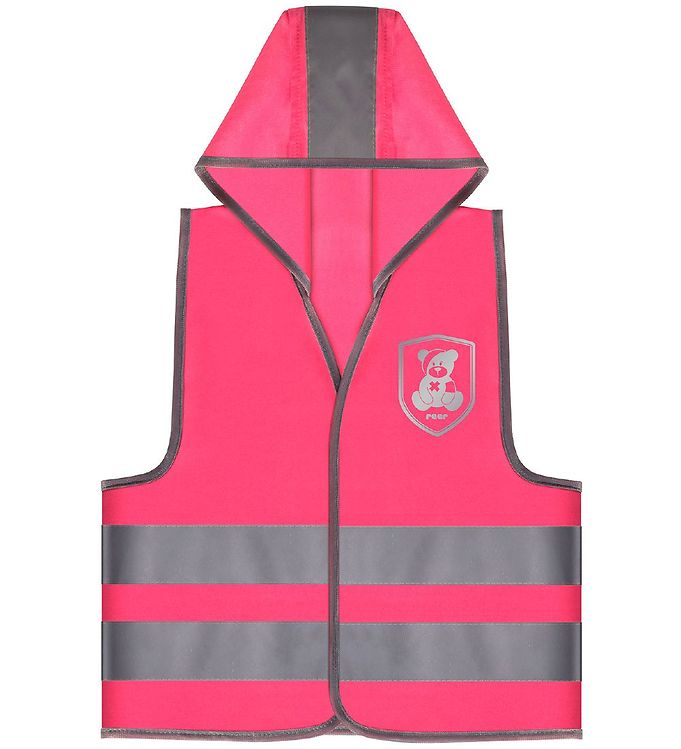 #2 - REER Sikkerhedsvest m. Hætte Pink