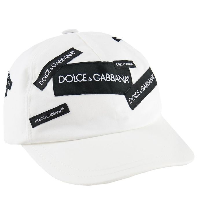 7: Dolce & Gabbana Kasket - Hvid m. Patches