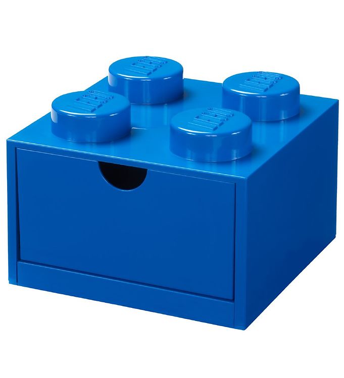 LEGO® Storage Opbevaringsskuffe - 4 Knopper - 15x15x9 - Blå