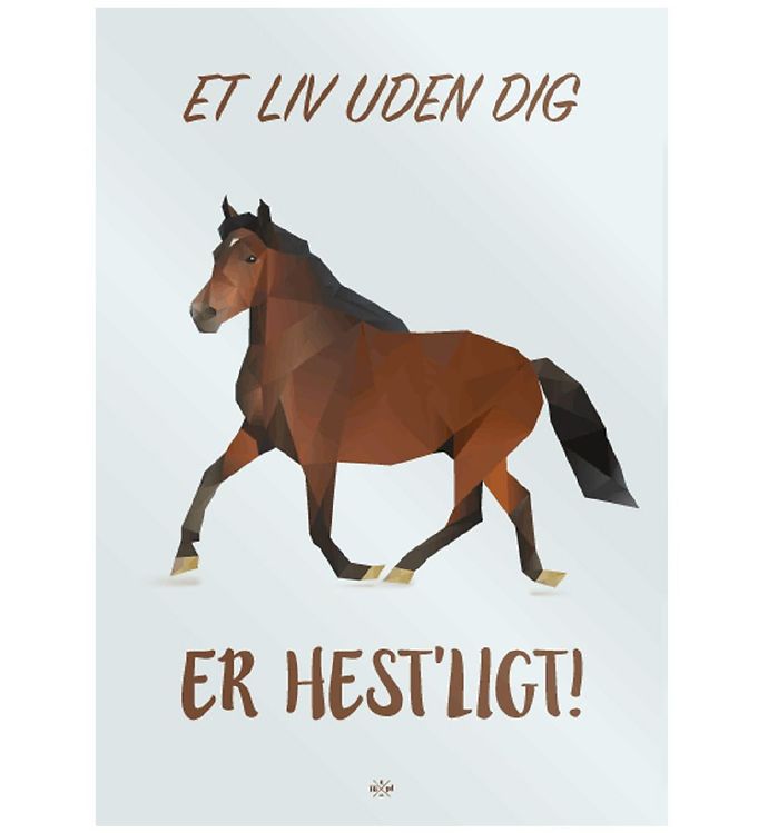 Citatplakat Plakat - B2 - Hest'ligt