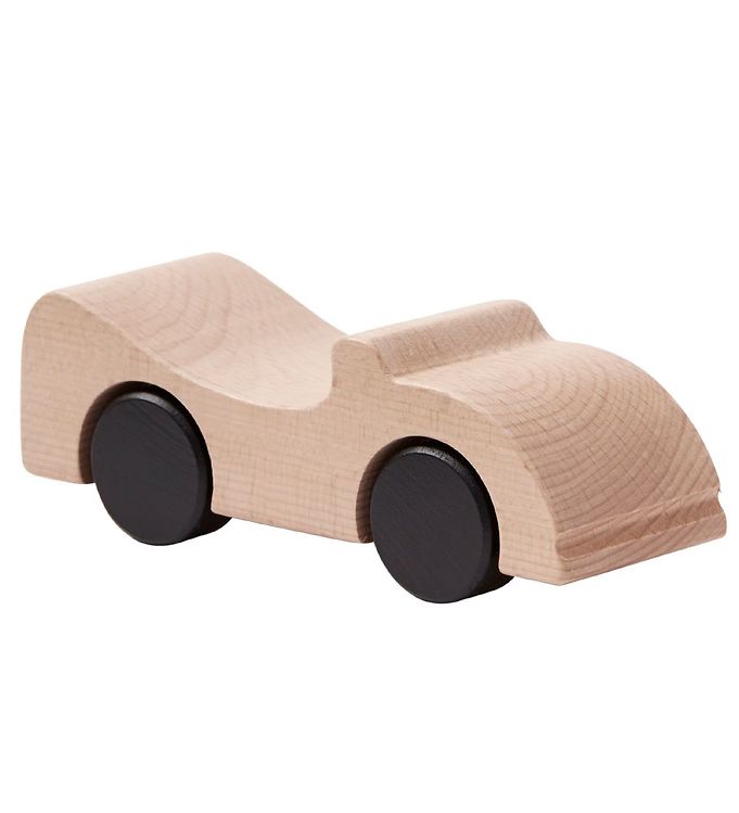 4: Kids Concept Træbil - 14,5 cm - Aiden - Cabriolet