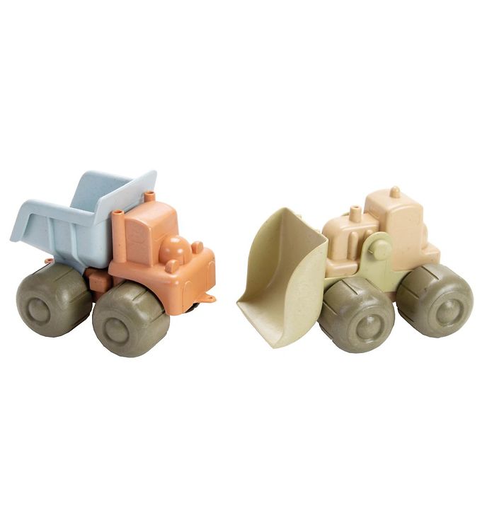 Image of Dantoy BIO Plastic Bulldozer & Lastbil - 17 cm - Pastel (134937-729707)