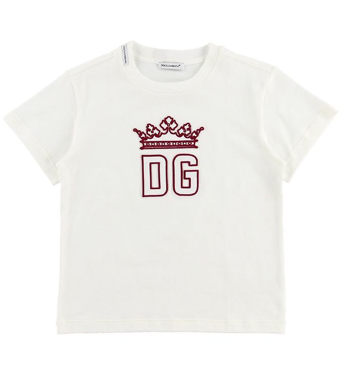 Dolce & Gabbana T-shirt - Hawaii - Hvid m. Rød