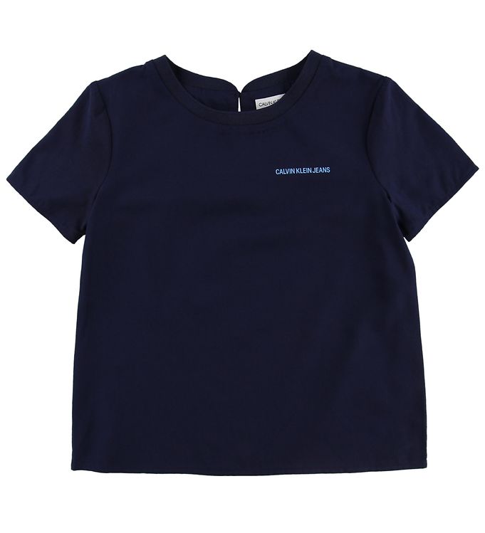 15: Calvin Klein T-shirt - Modal/Bomuld - Navy