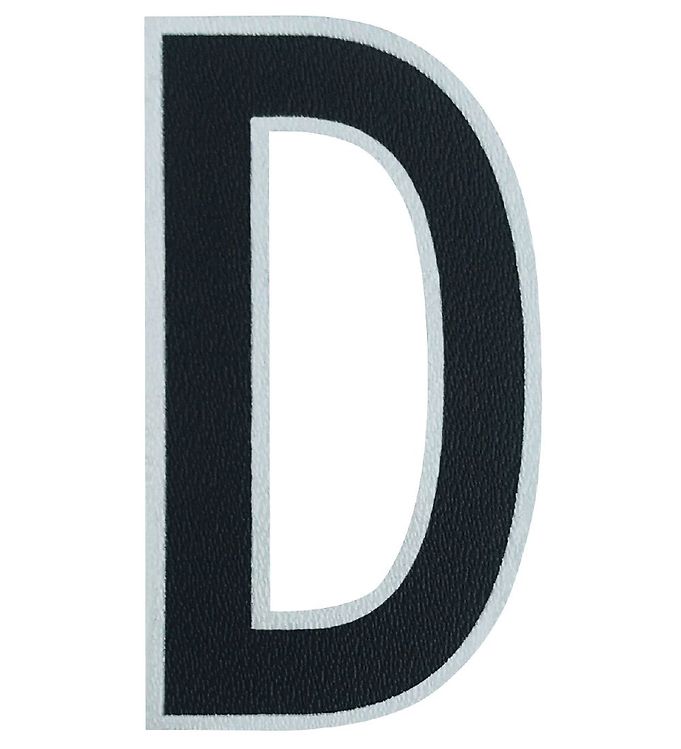 Design Letters Klistermærke - Mobil - D - 5cm - Black