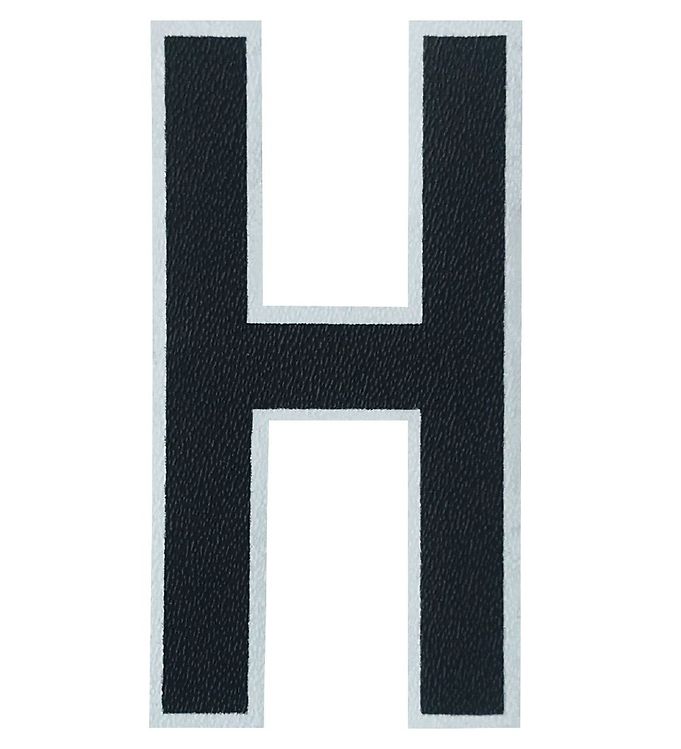 9: Design Letters Klistermærke - Mobil - H - 5cm - Black
