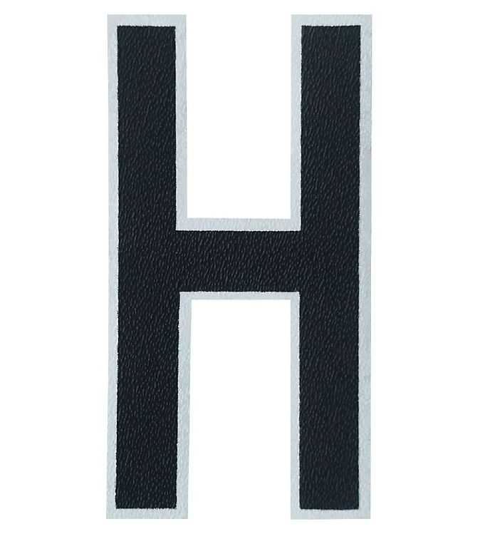 Design Letters Klistermærke - Mobil - H - 5cm - Black