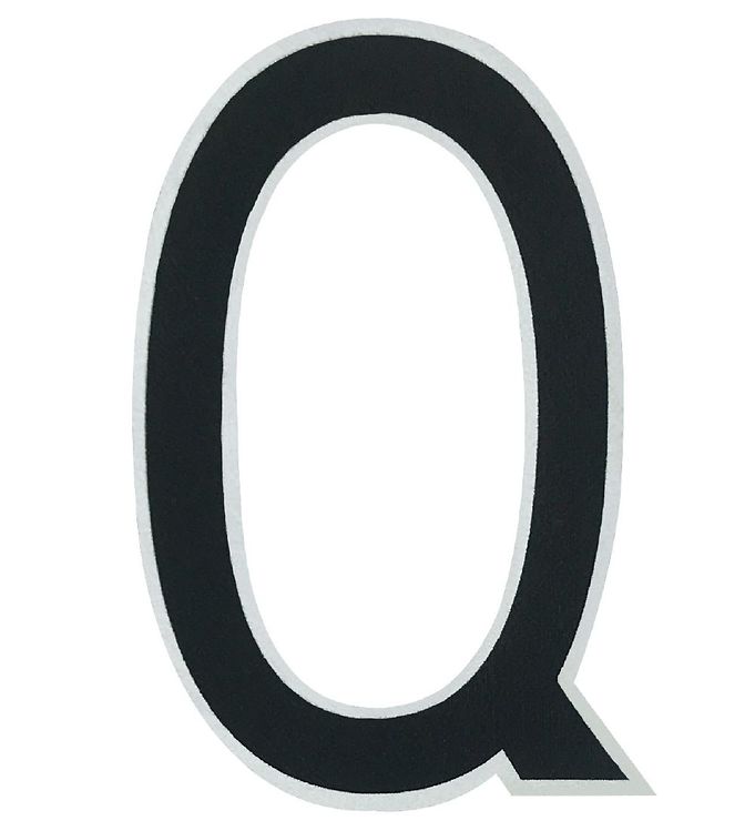 Billede af Design Letters Klistermærke - Mobil - Q - 5cm - Black - OneSize - Design Letters Klistermærker