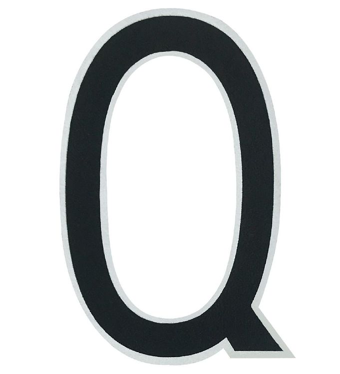 Design Letters Klistermærke - Mobil - Q - 5cm - Black