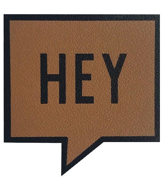 Billede af Design Letters Klistermærke - Mobil - HEY - 3,5cm - Cognac - OneSize - Design Letters Klistermærker