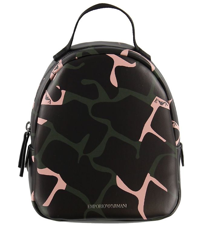 Emporio Armani Rygsæk Sort M. Army/rosa Print