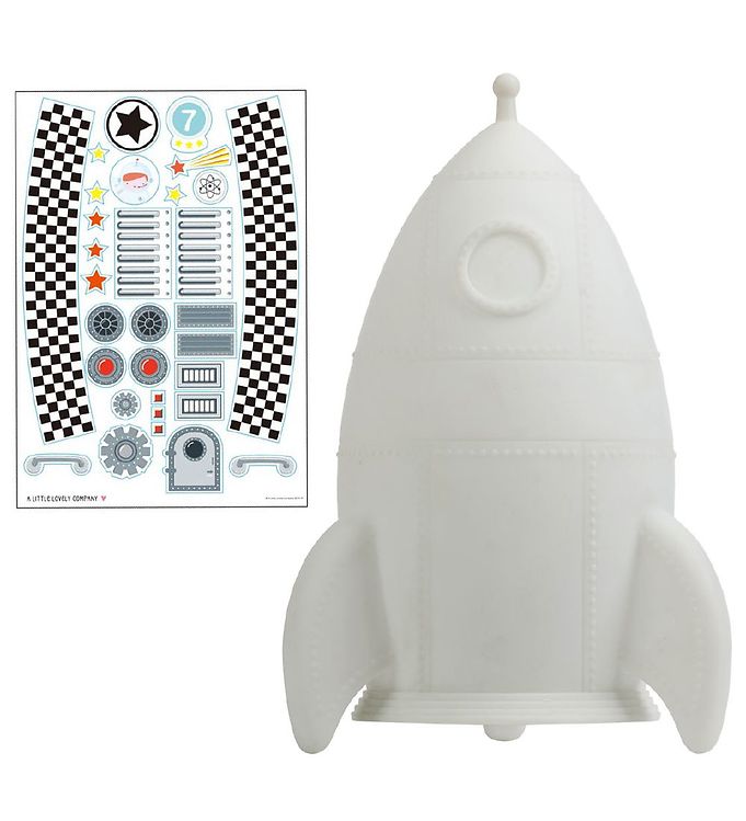 5: A Little Lovely Company Lampe - 20 cm - Rocket