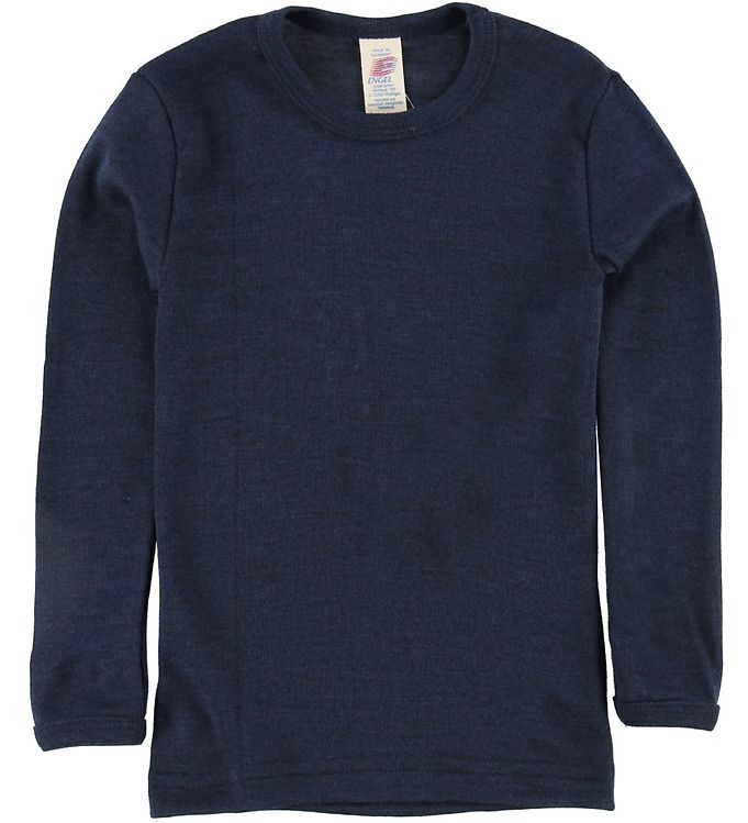 Engel Bluse Uld/silke Navy
