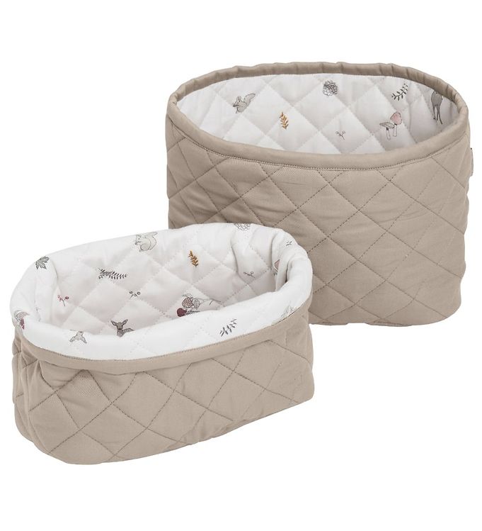 Cam Cam Copenhagen Quilted Opbevaringskurv 2-Pak Hazel