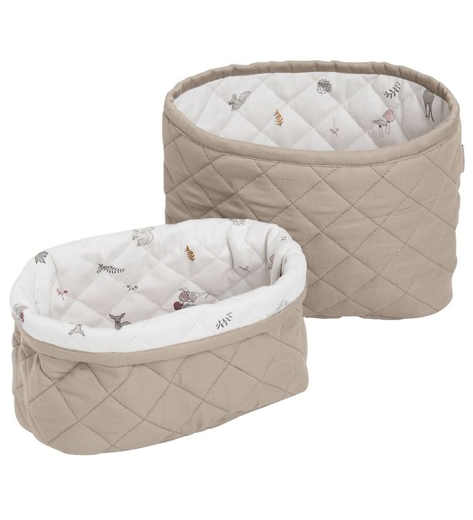 7: Cam Cam Copenhagen Quilted Opbevaringskurv 2-Pak Hazel