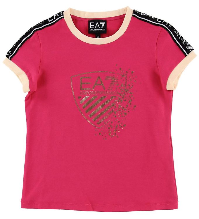 #3 - EA7 T-shirt - Pink m. Print/Logostribe