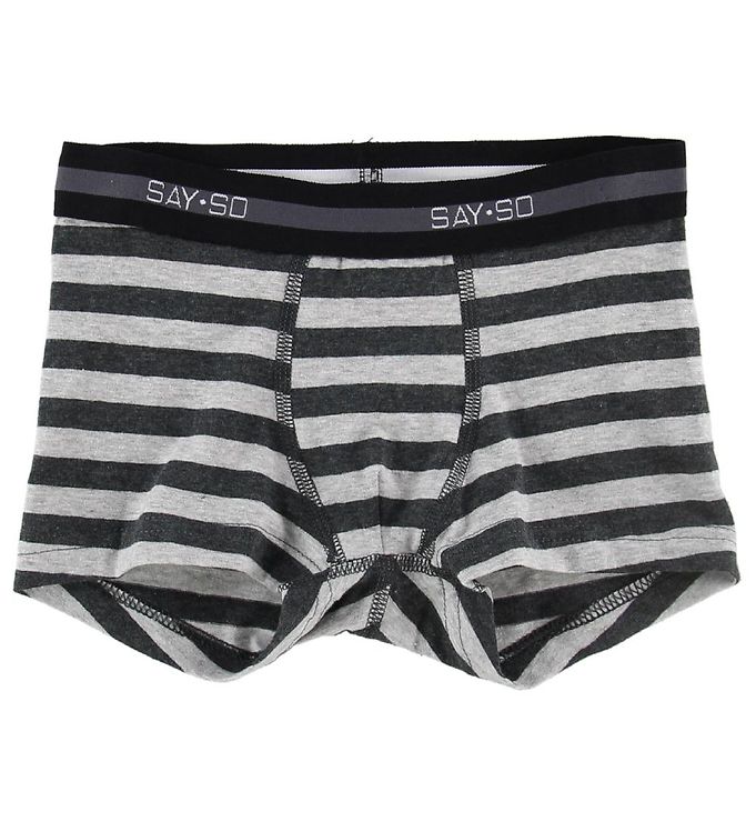 Image of Say-So Boxershorts - Gråstribet (147073-794319)
