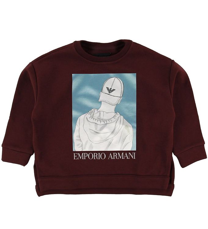 Emporio Armani Sweatee Shirt Bordeaux M. Print