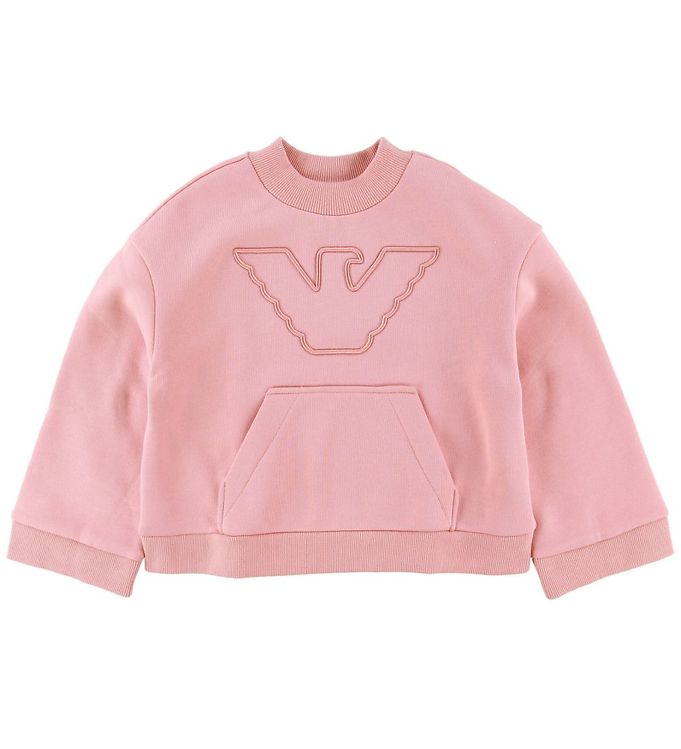 5: Emporio Armani Sweatshirt - Rosa Mayfair m. Logo